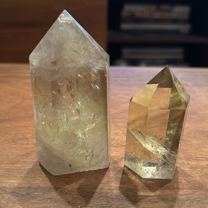 Smoky citrine towers